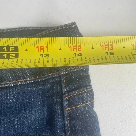 🎯 James Jeans Dry‎ Aged Denim Straight Low Rise Jimmy Istanbul Jeans Sz 26 0163 - Picture 9 of 12